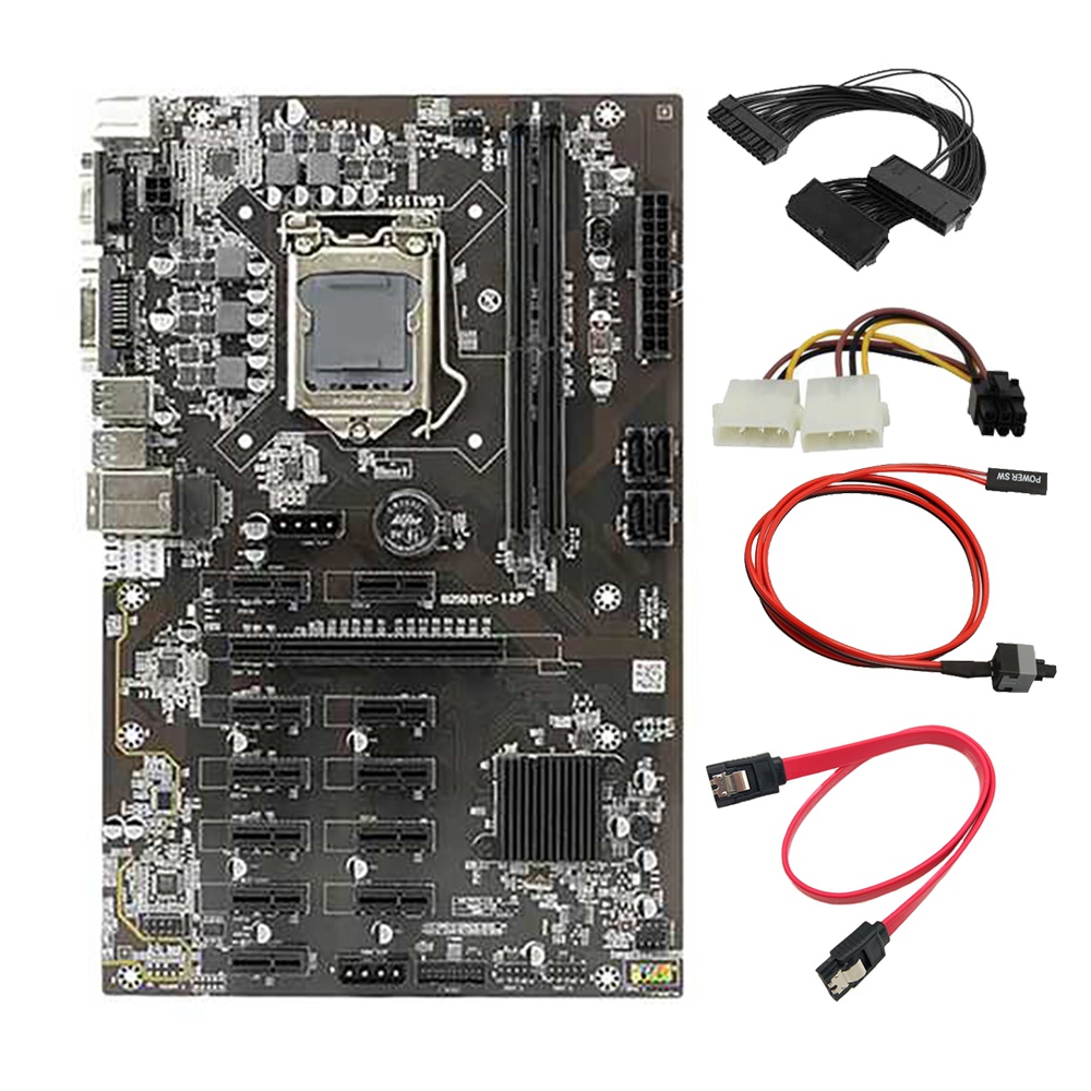 B250B BTC ̴  ׷  ̺ + 24   ̺ + ġ ̺, 12 PCI-E  LGA1151 DDR4 RAM